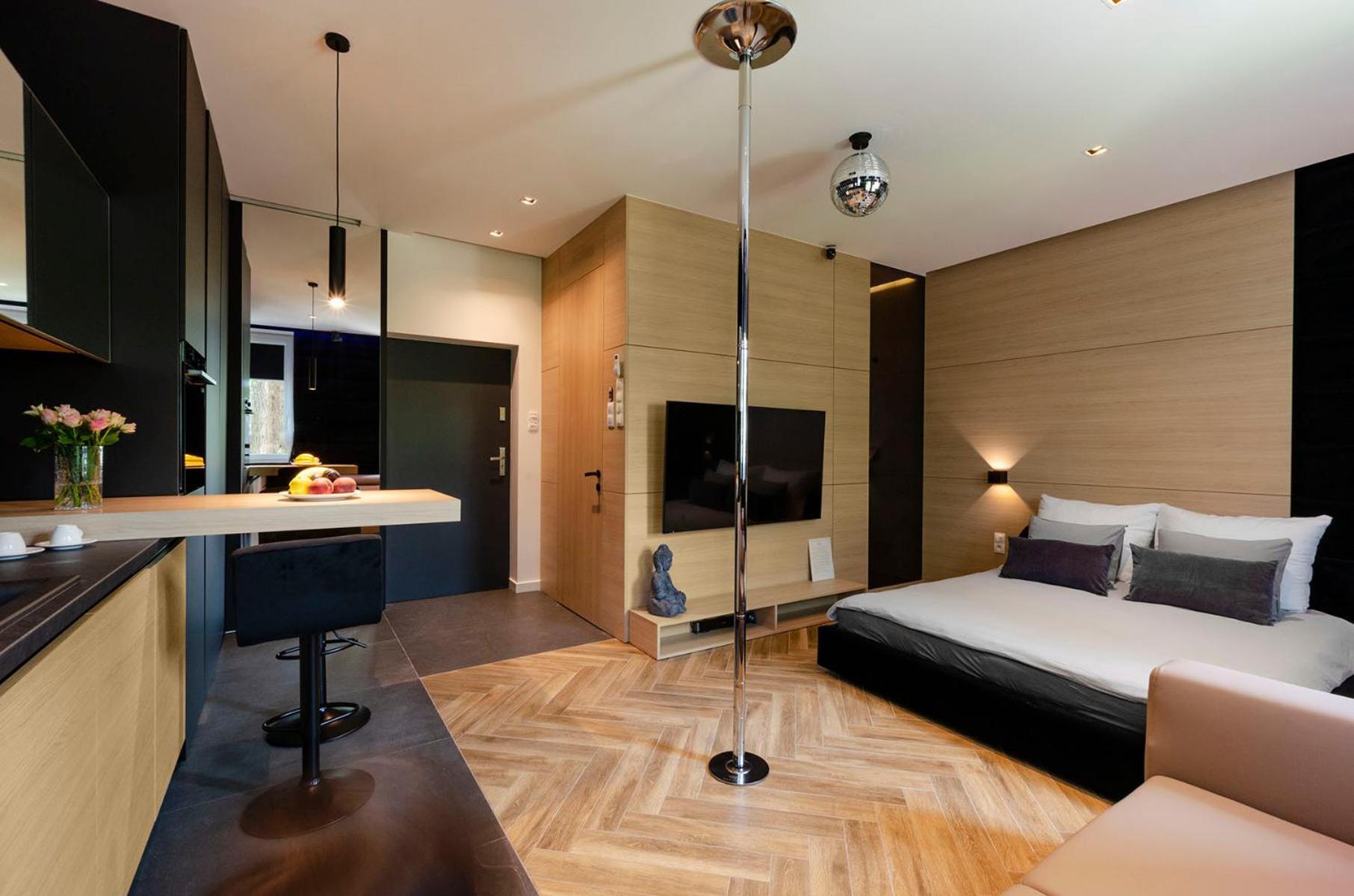Lupoapartments Z Jacuzzi Pole Dance Leczycka 29 Klimatyzacja Parking Dostep Na Kod Łódź Værelse billede
