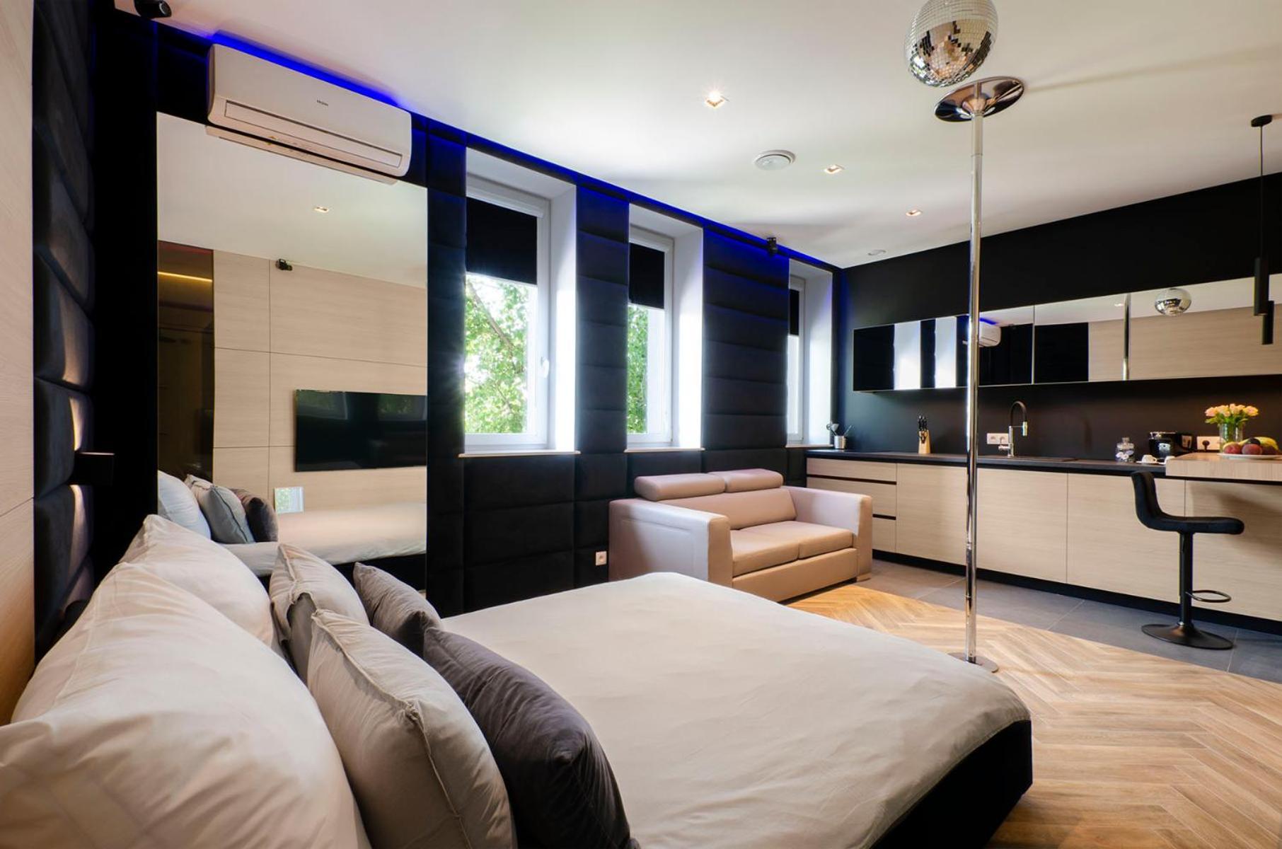 Lupoapartments Z Jacuzzi Pole Dance Leczycka 29 Klimatyzacja Parking Dostep Na Kod Łódź Værelse billede